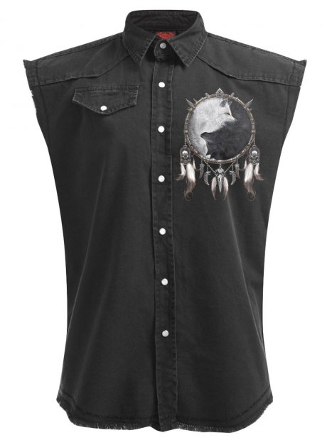 Wolf Chi - Sleeveless Denim Spiral