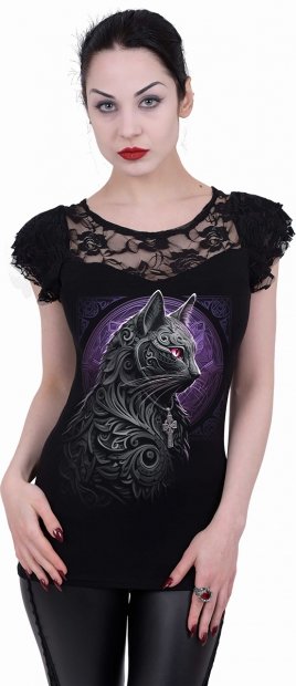 Celtic Whiskers - Lace Sleeve Top Spiral