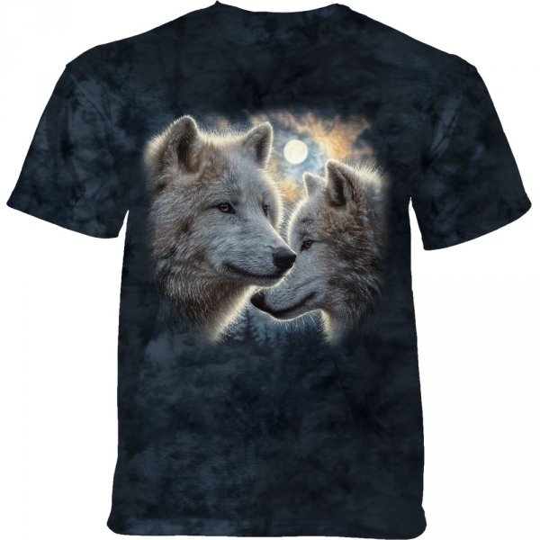 Moonlit Mates Wolf - The Mountain