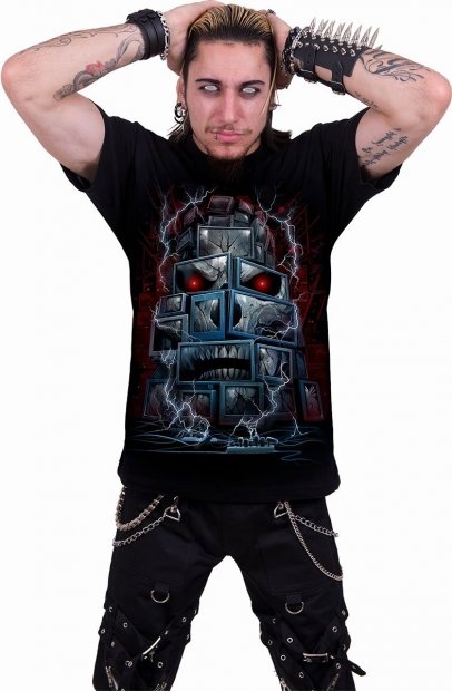 Death by TV T-shirt - Spiral