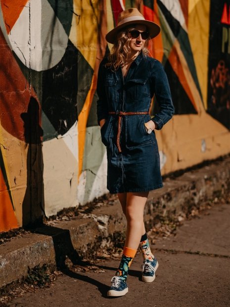 Folk Rooster - Socks Good Mood