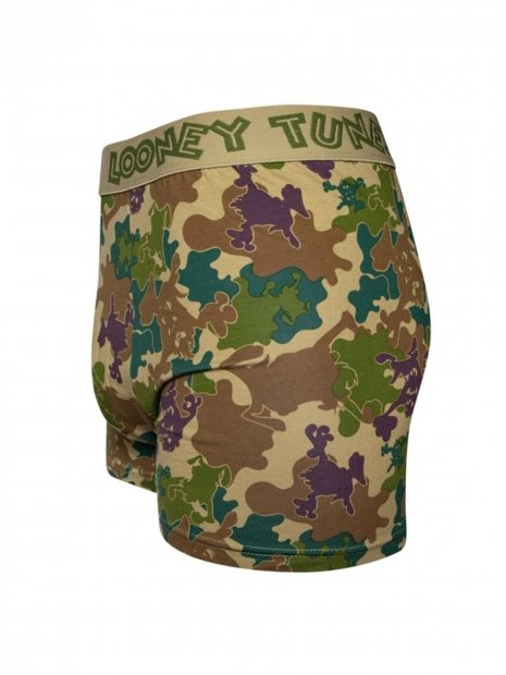 Looney Tunes Camouflage - Mens Fitted Trunks Good Mood