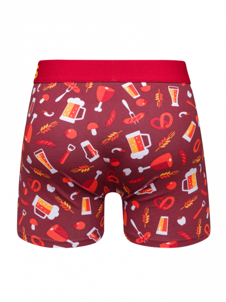 Beer &amp; Barbecue - Mens Fitted Trunks - Good Mood