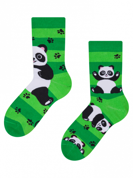 Panda i Paski - Skarpety Dziecięce