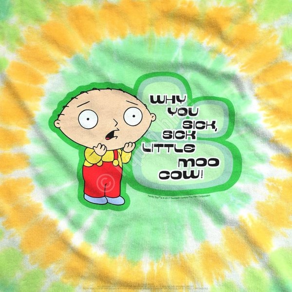Family Guy Sick Little Moo Cow - Liquid Blue