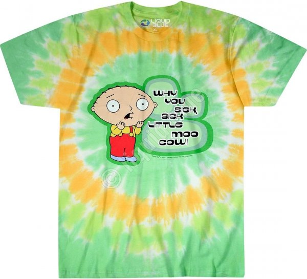 Family Guy Sick Little Moo Cow - Liquid Blue