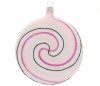 Weihnachtsbaumschmuck Pfefferminzbonbon 10cm - Rosa