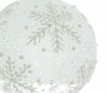 biała bombka śnieżynka / 8cm Kugel - Eisland