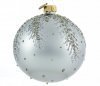 gałązka bombka ze szkła / 10cm Ball - goldener Winter / 10cm ball - golden winter