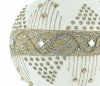 dekorowana klasyczna bombka choinkowa / Weinachtsball 12cm - Weiße Dame