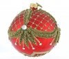 czerwona bombka ze szkła / Ball 10cm - Königlich rot / Ball 10cm - Royal red