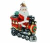 Christmas tree bauble Santa on a locomotive 12cm - Christmas is coming