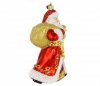 Christmas ornament Santa 15cm - In adorned robes