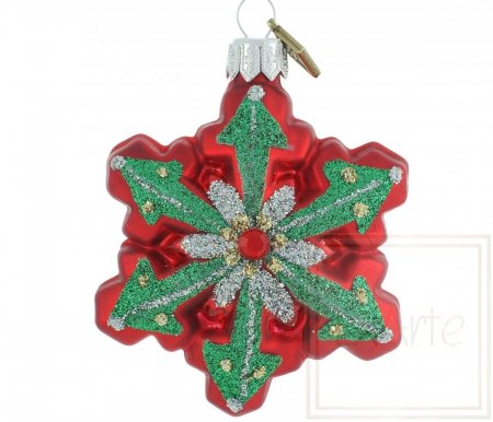 Schneeflocke 7cm – Heiligabend-Schneeflocke