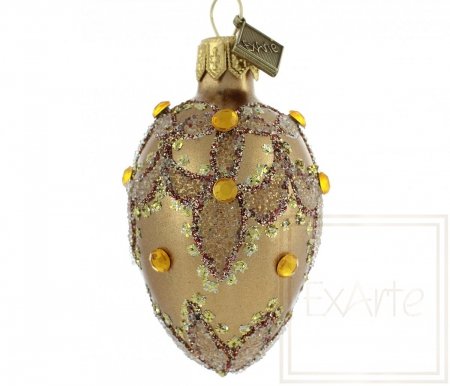 Christmas ornament egg 7 cm - Ambers