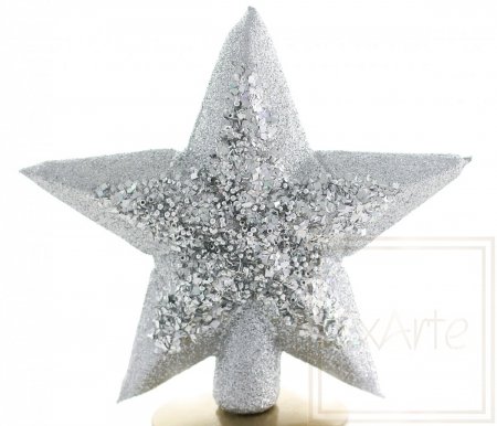 Christmas ornament star 22cm – Silver