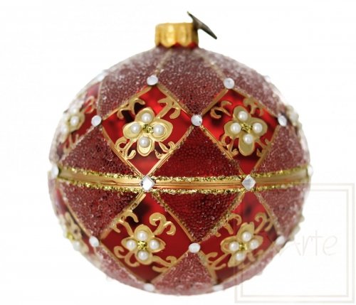 Weihnachtsbaumkugeln 10 cm -  Perlen-Chic