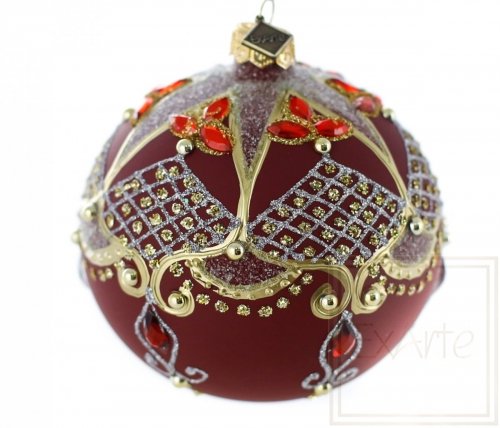 Christmas glass ball 10 cm – Exquisite