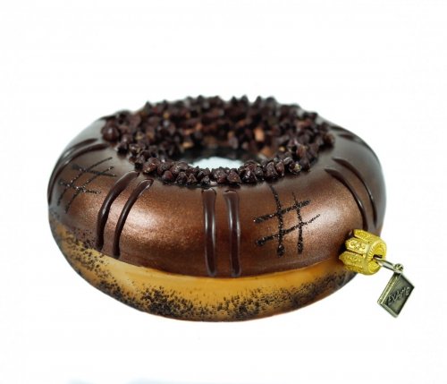 Christmas bauble Chocolate donut - 10cm