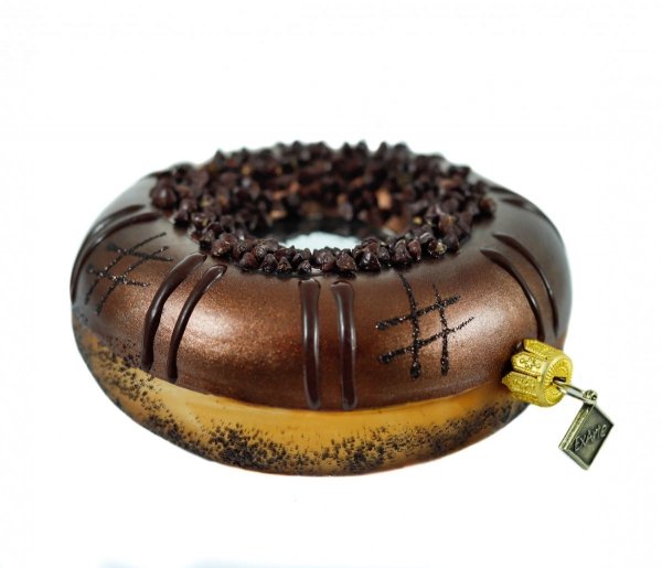 szklana bombka donut czekoladowy