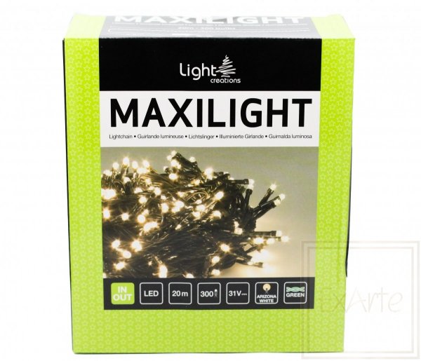 Maxilight Christmas lights - length 20m, Arzona white light