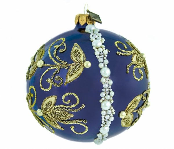 Christmas bauble 10 cm – Pearl Streams