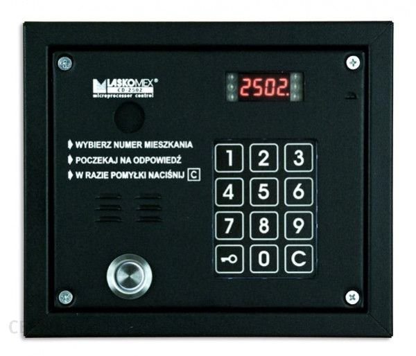 Laskomex CP-2503TP czarna Panel audio z czytnikiem kluczy &quot;Dallas&quot;