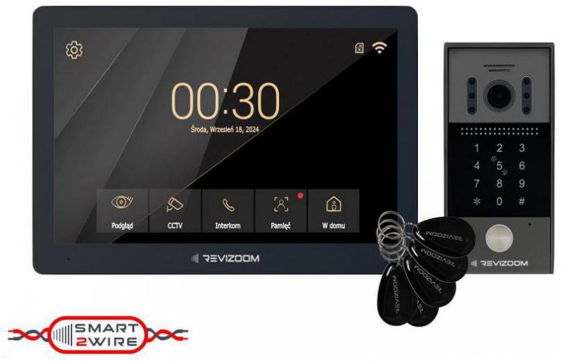 Wideodomofon REVIZOOM RM-T203HD BLACK/RC-212HD-CK1