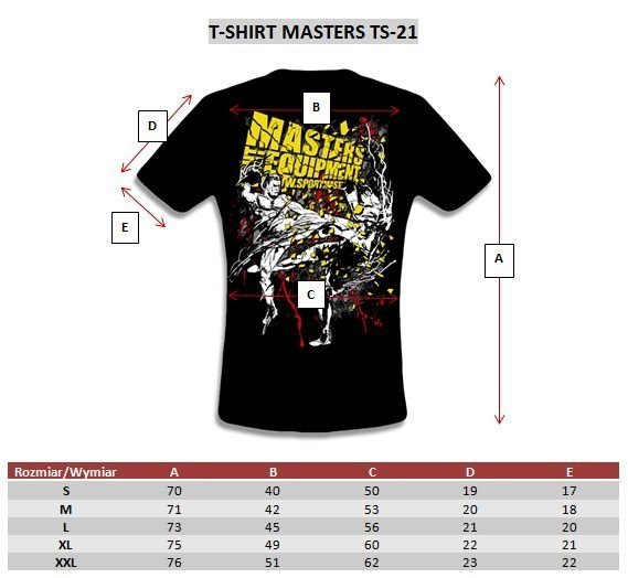 koszulka treningowa czarna masters TS-21