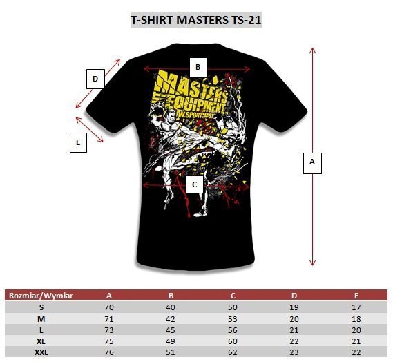 koszulka treningowa czarna masters TS-21