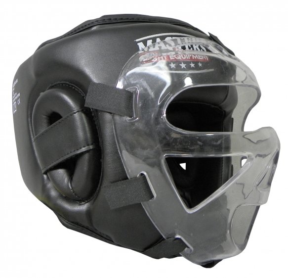 Kask bokserski z maską KSSPU-M czarny  www.budosport.pl