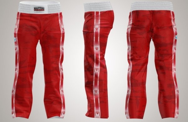 Spodnie do kickboxingu MASTERS &quot;FIGHT&quot; SKBP-M (WAKO APPROVED) 