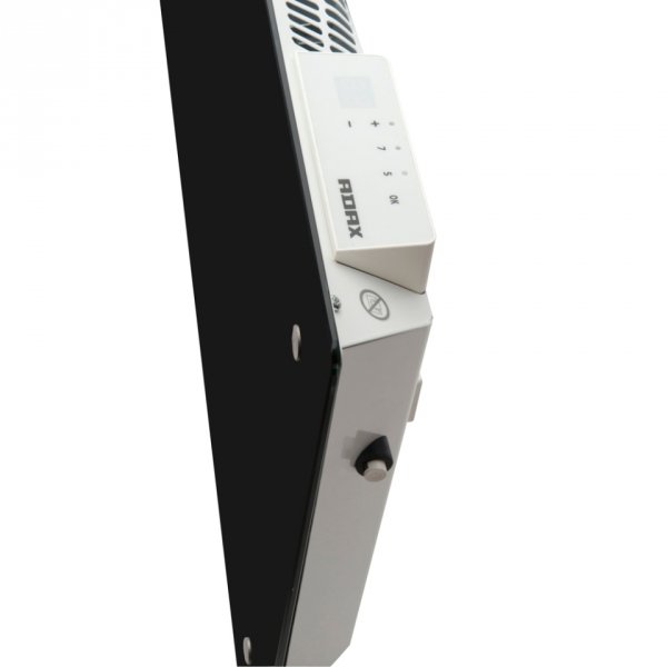 Grzejnik szklany ADAX Clea WiFi H10 KWT czarny / 1000W