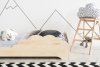 Children wooden bed BOX 9 60x120cm
