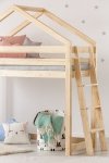 DMPBA 70x160cm Łóżko piętrowe dziecięce domek Mila ADEKO