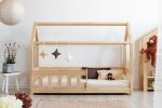 Lit en bois Lit Maison Mila MBP 80x160cm ADEKO