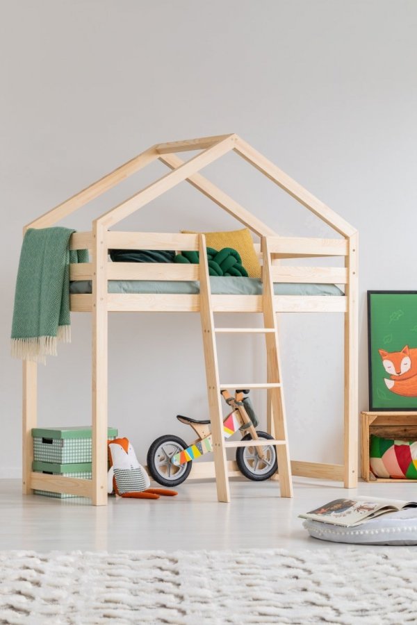 Dětská postýlka patrové postele domeček Mila DMPA 90x200 ADEKO