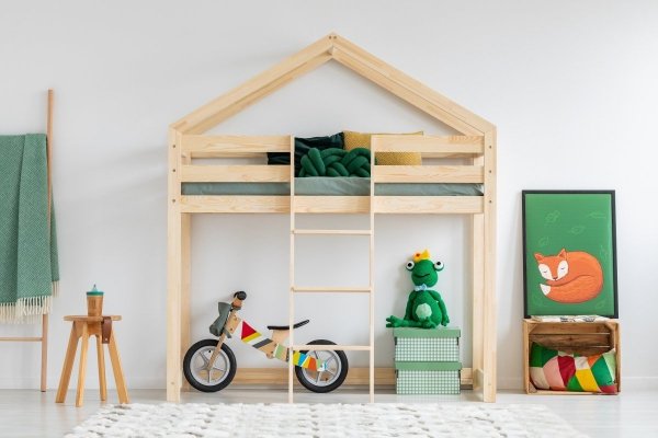 Dětská postýlka patrové postele domeček Mila DMPA 80x140 ADEKO