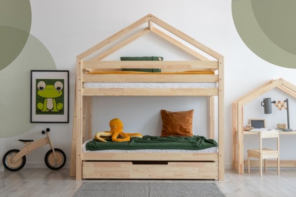 Kinderbett Etagenbett Häuschenbett Mila DMPB 90x190 ADEKO