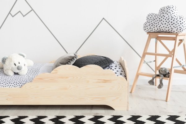 Children wooden bed BOX 9 60x120cm