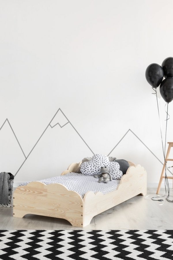 Children wooden bed BOX 9 70x160cm