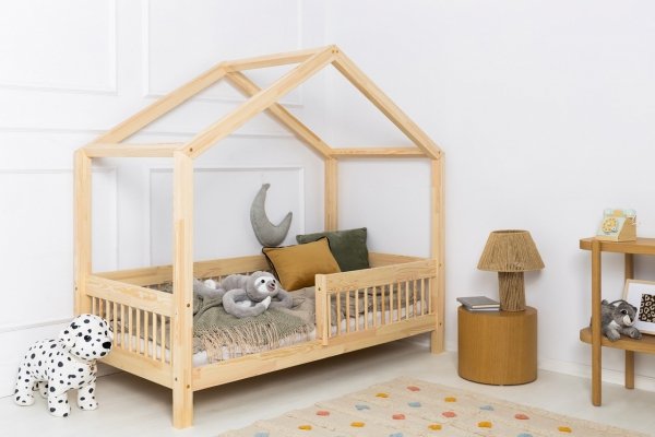 Lit en bois Lit Maison Mila RMW 100x200cm ADEKO