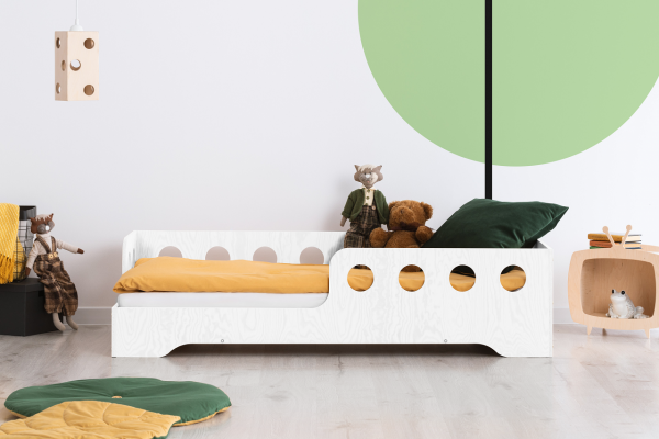 Lit en bois Lit Maison KIKI 5 - L  70x140cm ADEKO