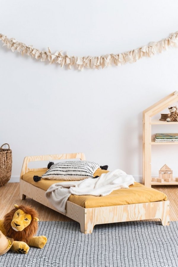 Lit en bois Lit Maison KIKI 2  80x190cm ADEKO