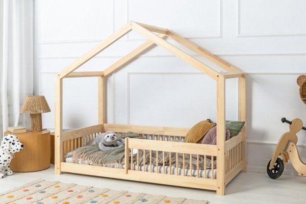 Lit en bois Lit Maison Mila RMW 100x200cm ADEKO