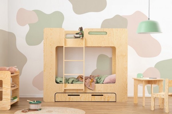 SIMBA S 90x190cm Łóżko piętrowe dziecięce domek  ADEKO