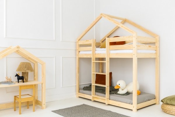 DMPN 80x180cm Łóżko piętrowe dziecięce domek Mila ADEKO