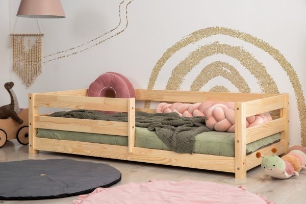 (48) CPD 80x140cm Łóżko dziecięce drewniane  Mila ADEKO
