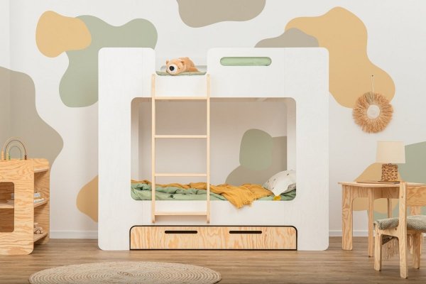 SIMBA S 100x200cm Łóżko piętrowe dziecięce domek  ADEKO