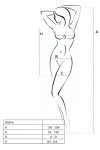 BS096 Bodystocking Czerwony 
